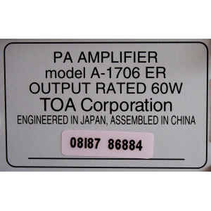 TOA A 1706 4